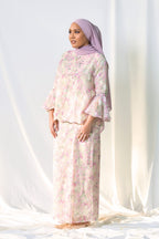 Kurung Melur Seirama in Irama Bayu  (Lilac & Sage Green)