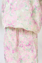 Little Kurung Melur Seirama in Irama Bayu (Lilac & Sage Green)