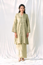 Kebaya Brocade Salma Seirama in Sage Green