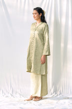 Kebaya Brocade Salma Seirama in Sage Green