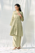 Kebaya Brocade Salma Seirama in Sage Green