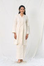 Kebaya Brocade Salma Seirama in Off White