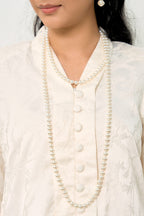 Kebaya Brocade Salma Seirama in Off White