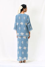 Kurung Kedah Suri Seirama in Powder Blue
