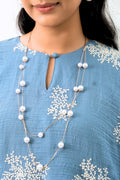 Kurung Kedah Suri Seirama in Powder Blue