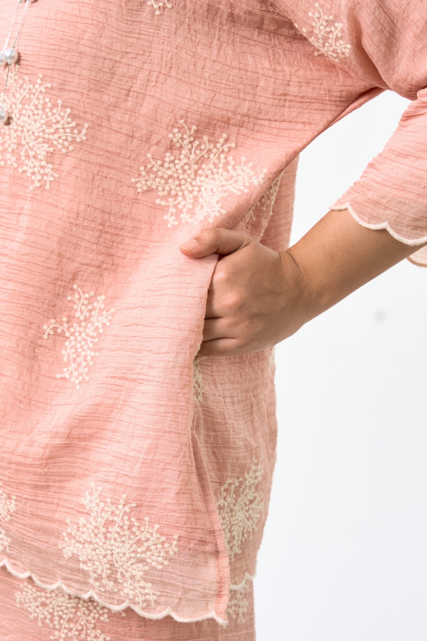 Kurung Kedah Suri Seirama in Rose