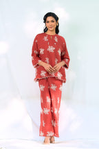 Kurung Kedah Suri Seirama in Terracotta