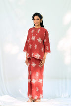 Kurung Kedah Suri Seirama in Terracotta