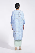 Baju Kurung Matahari in Blue Botanics