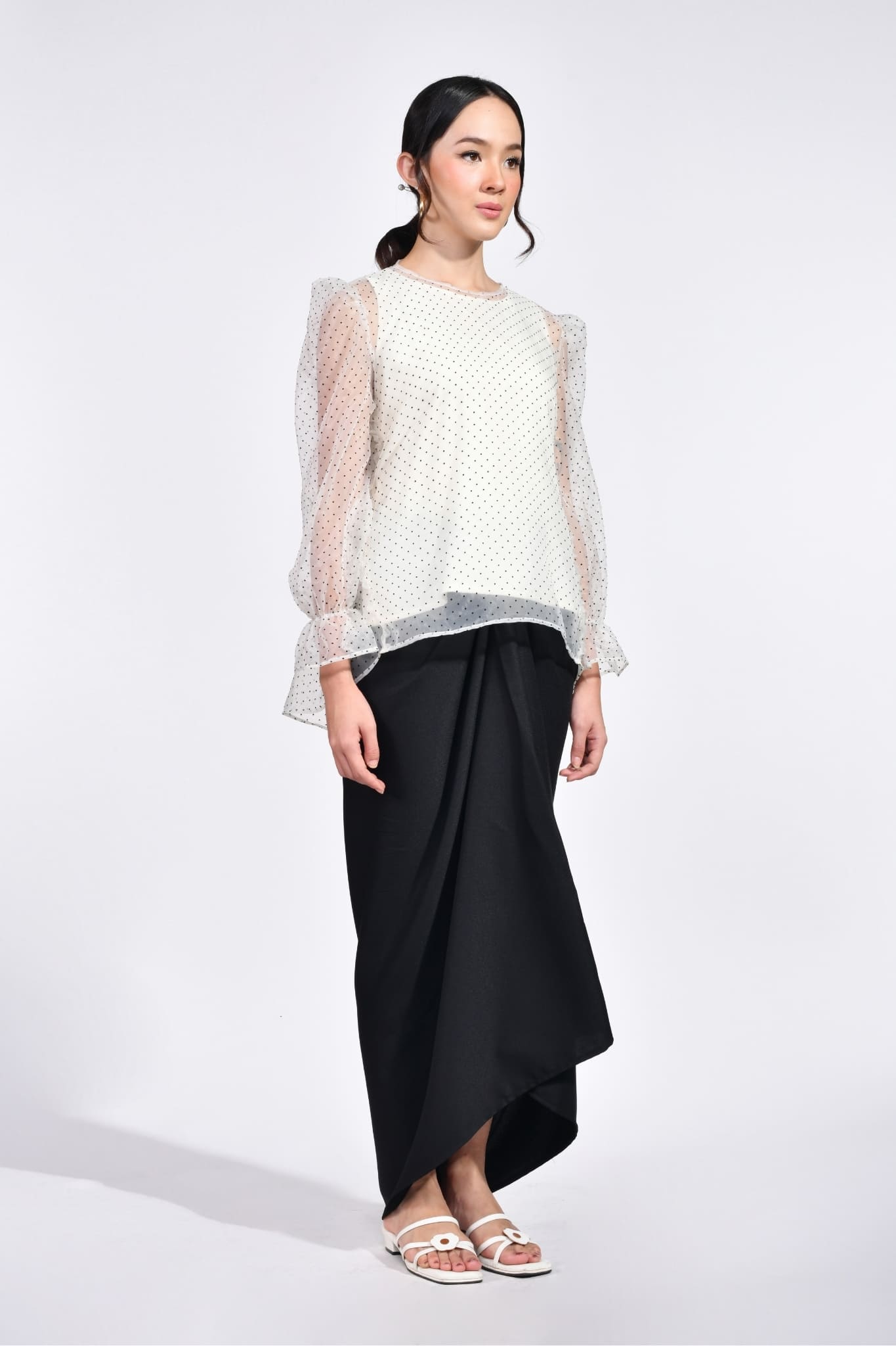 Baju Kurung Melati in Ivory