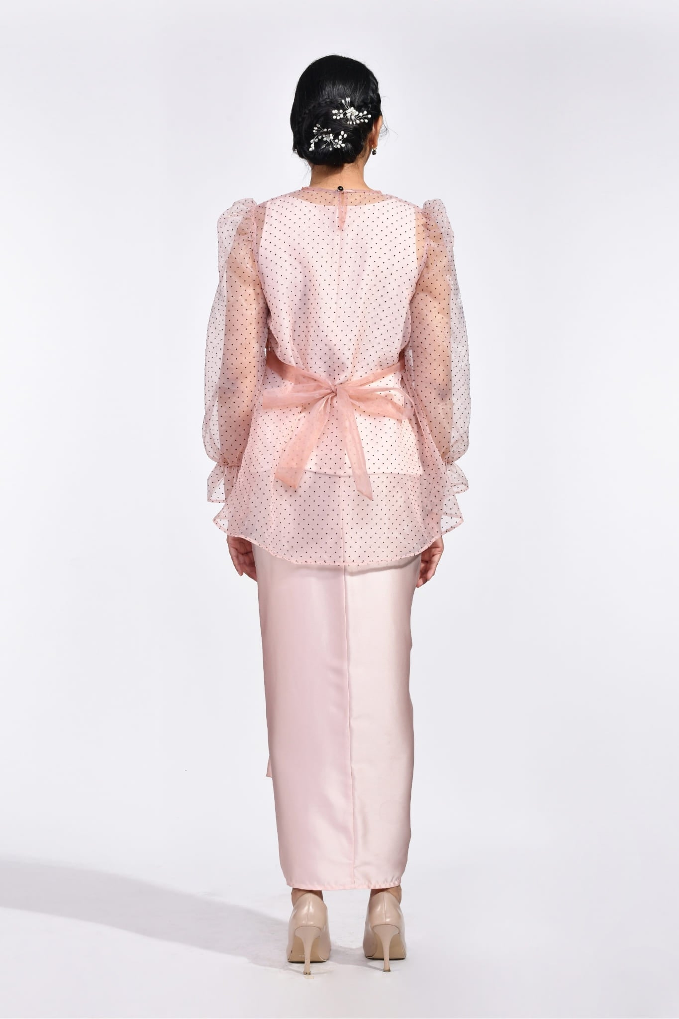 Baju Kurung Melati in Blush Pink