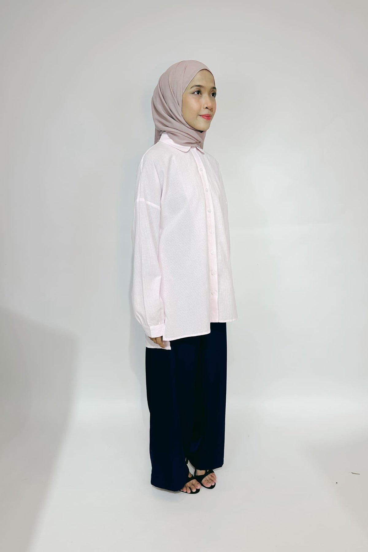 AVA STRIPED SHIRT - PINK