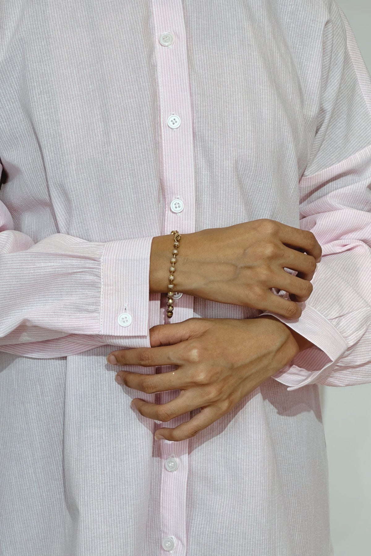 AVA STRIPED SHIRT - PINK