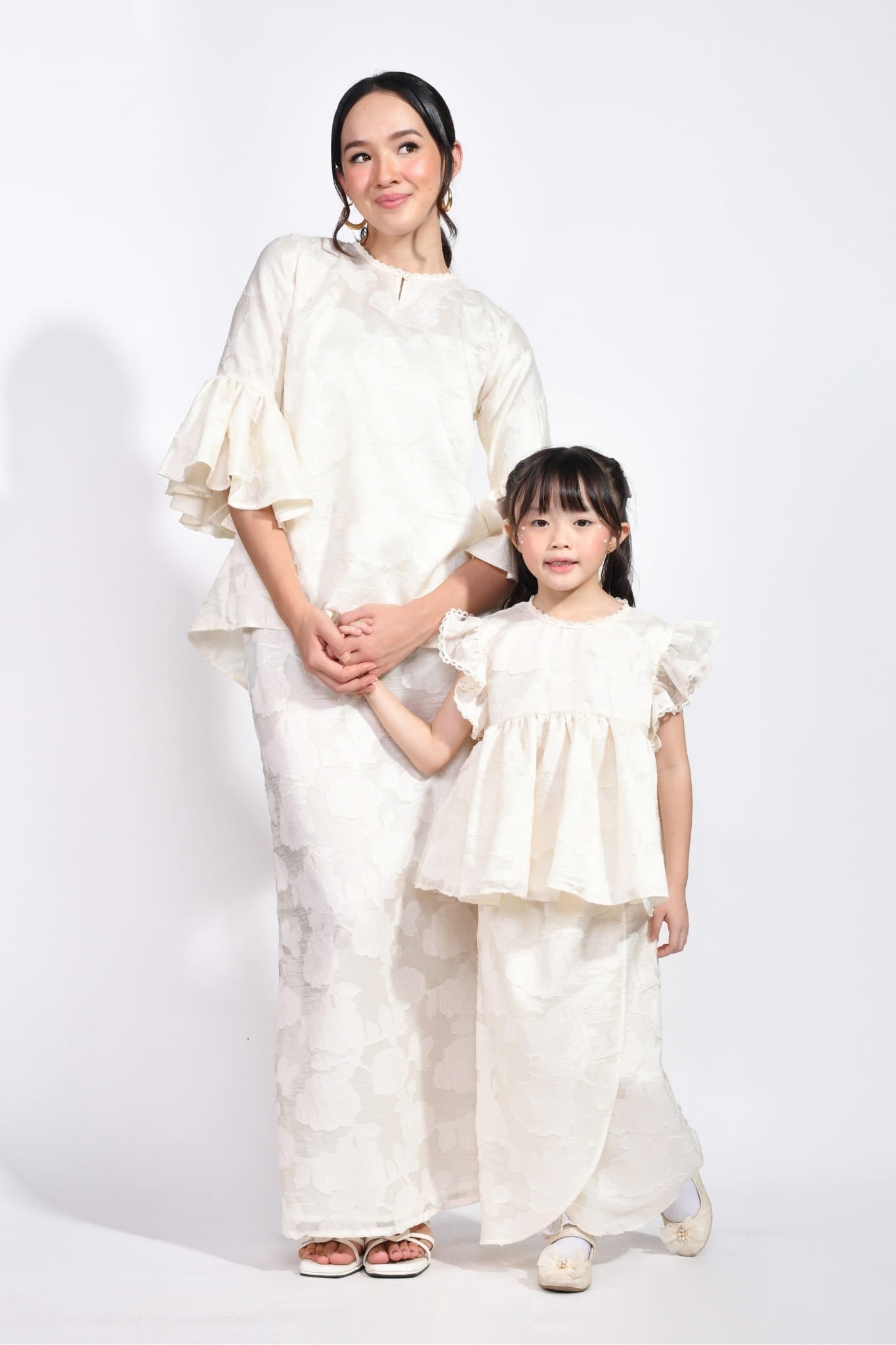 Kurung Melur in Ivory White