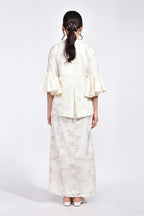 Kurung Melur in Ivory White