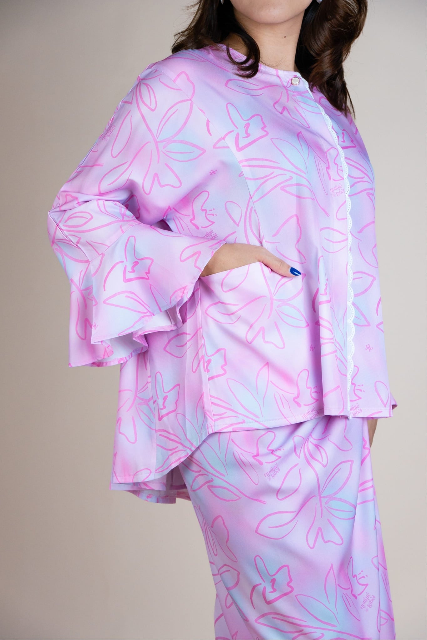 Kaia Adults Set in Pink Ganache