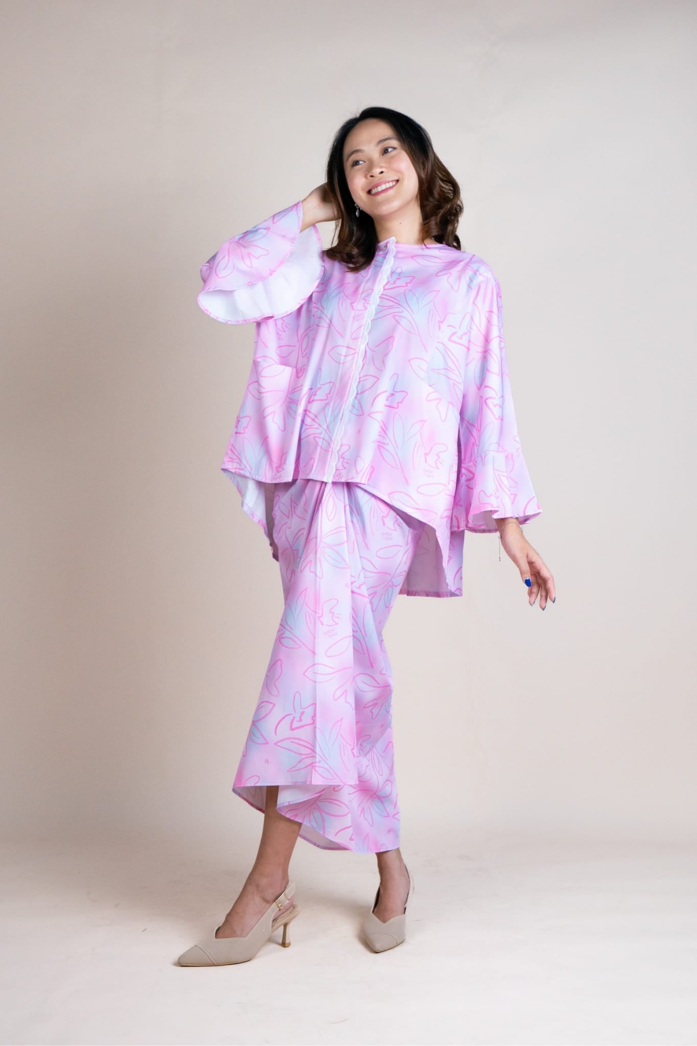 Kaia Adults Set in Pink Ganache