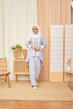 Kebaya Ayla (in colour: Sky) Cotton Bloom Collection