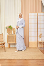 Kebaya Ayla (in colour: Sky) Cotton Bloom Collection