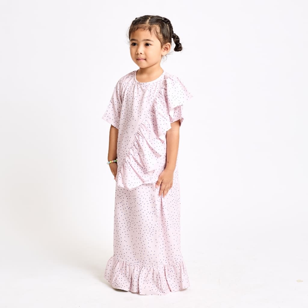 Little Kaia Set in Candy Floss Polka