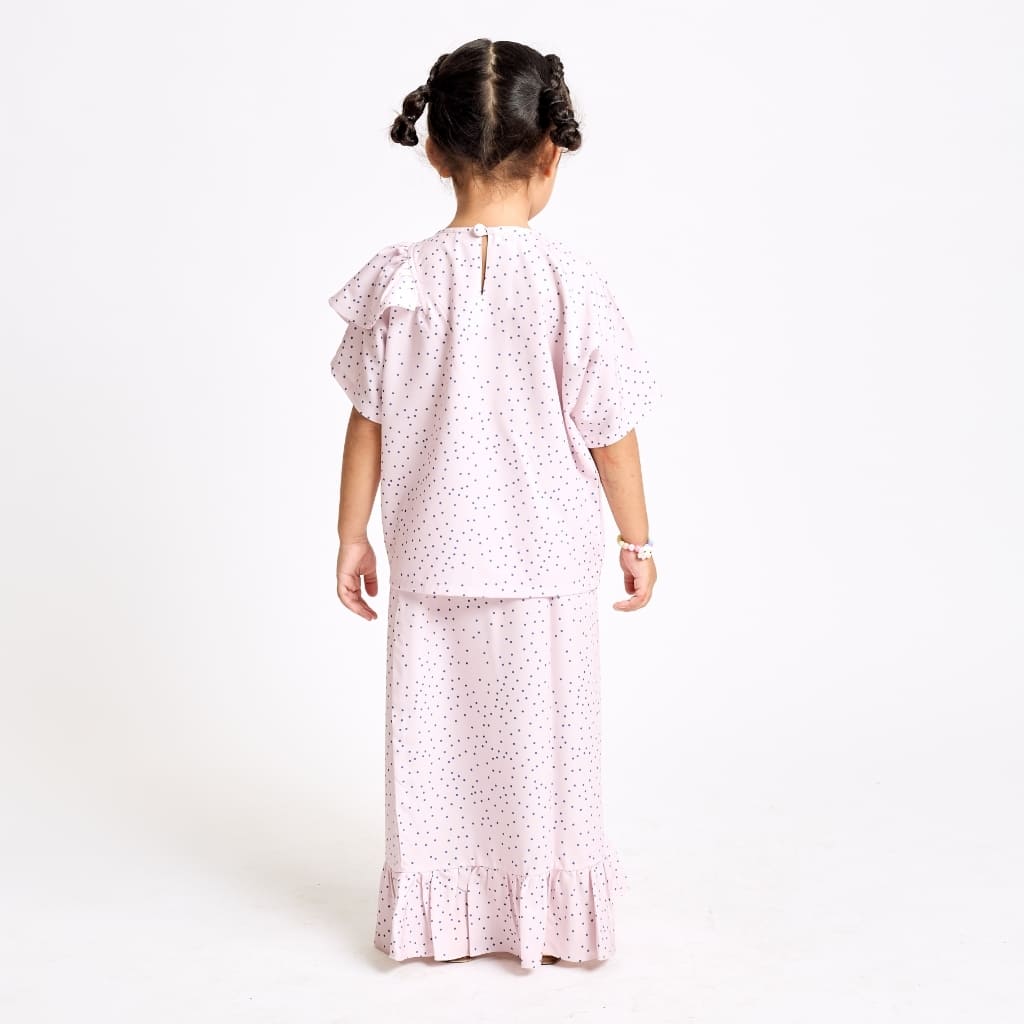 Little Kaia Set in Candy Floss Polka
