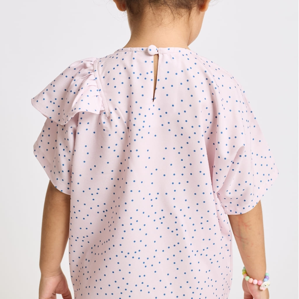 Little Kaia Set in Candy Floss Polka