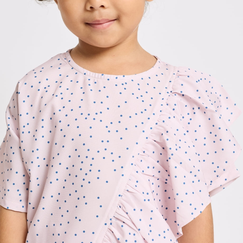 Little Kaia Set in Candy Floss Polka