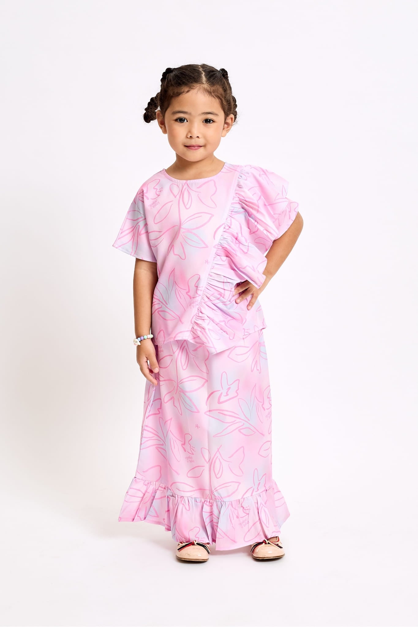 Little Kaia Set in Pink Ganache