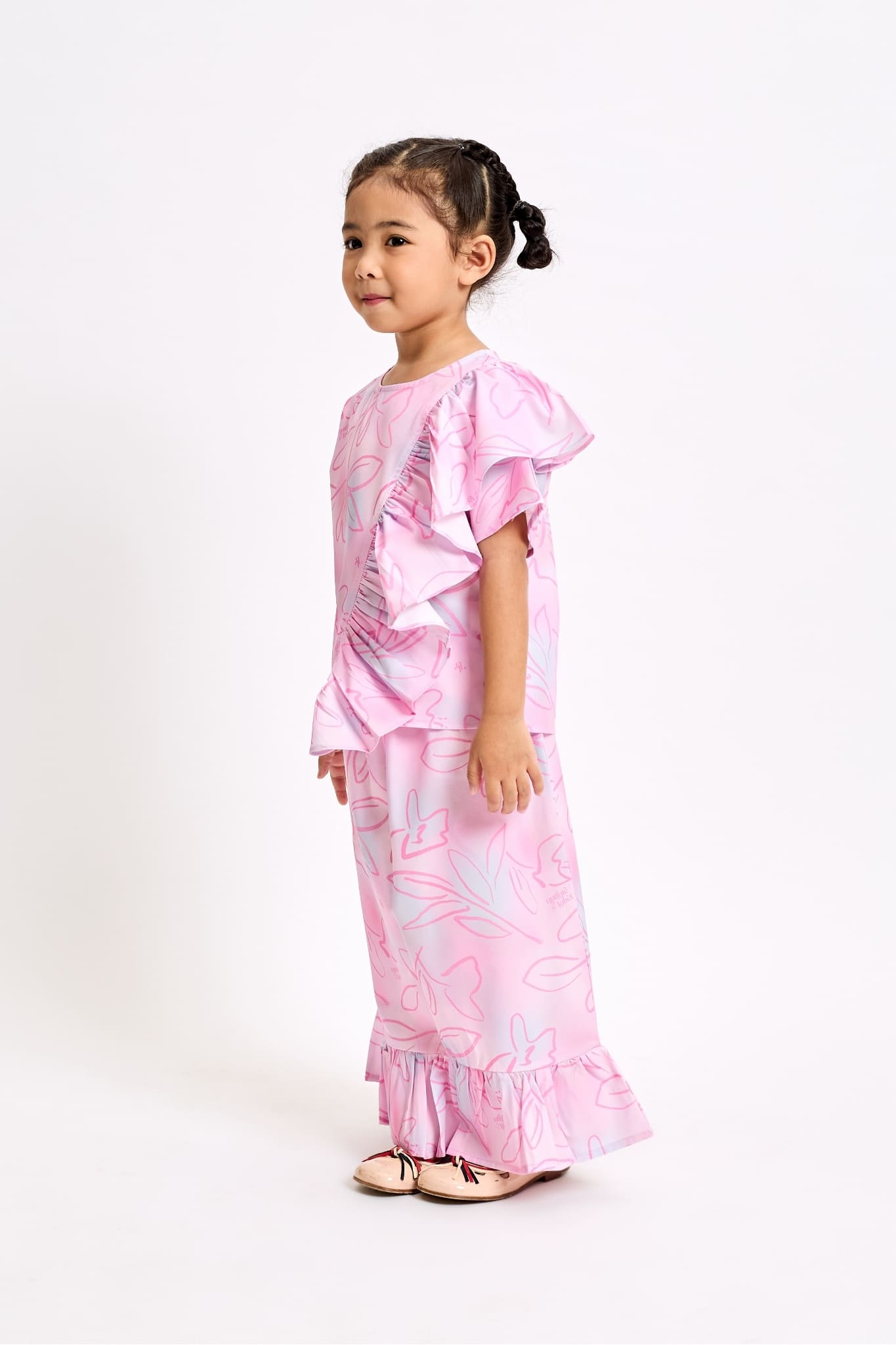 Little Kaia Set in Pink Ganache