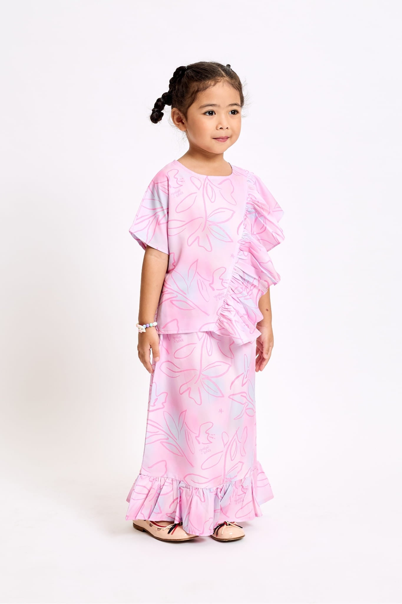 Little Kaia Set in Pink Ganache