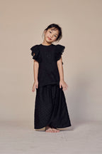 Little Mentiung 2.0 Fully Embroidered Kurung for Kids