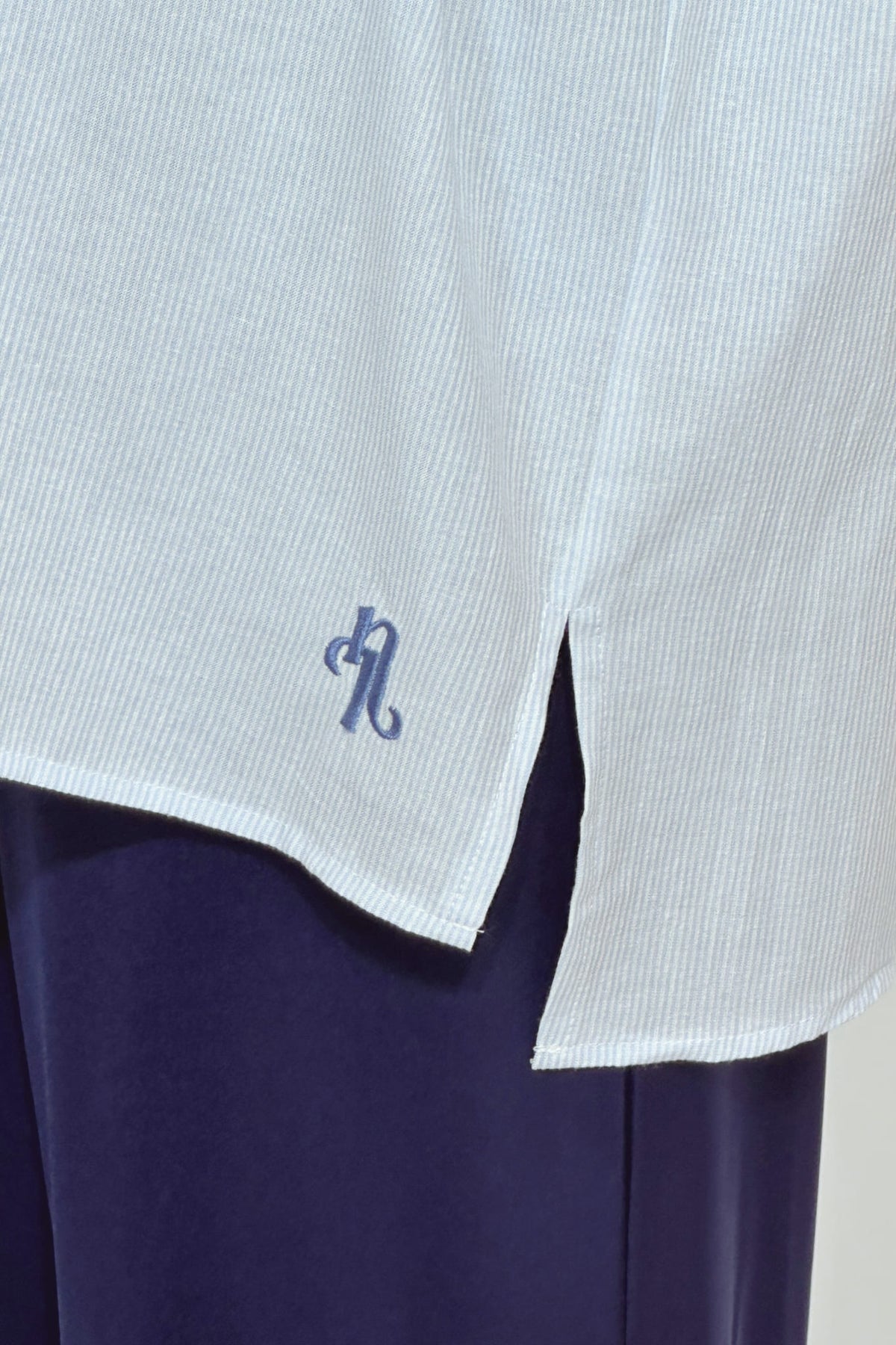 AVA STRIPED SHIRT - BLUE