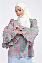 Marissa Top (Floral Teal)