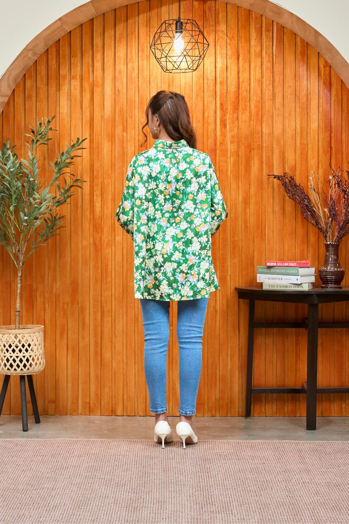 Maya Satin Garden Women's Shirt