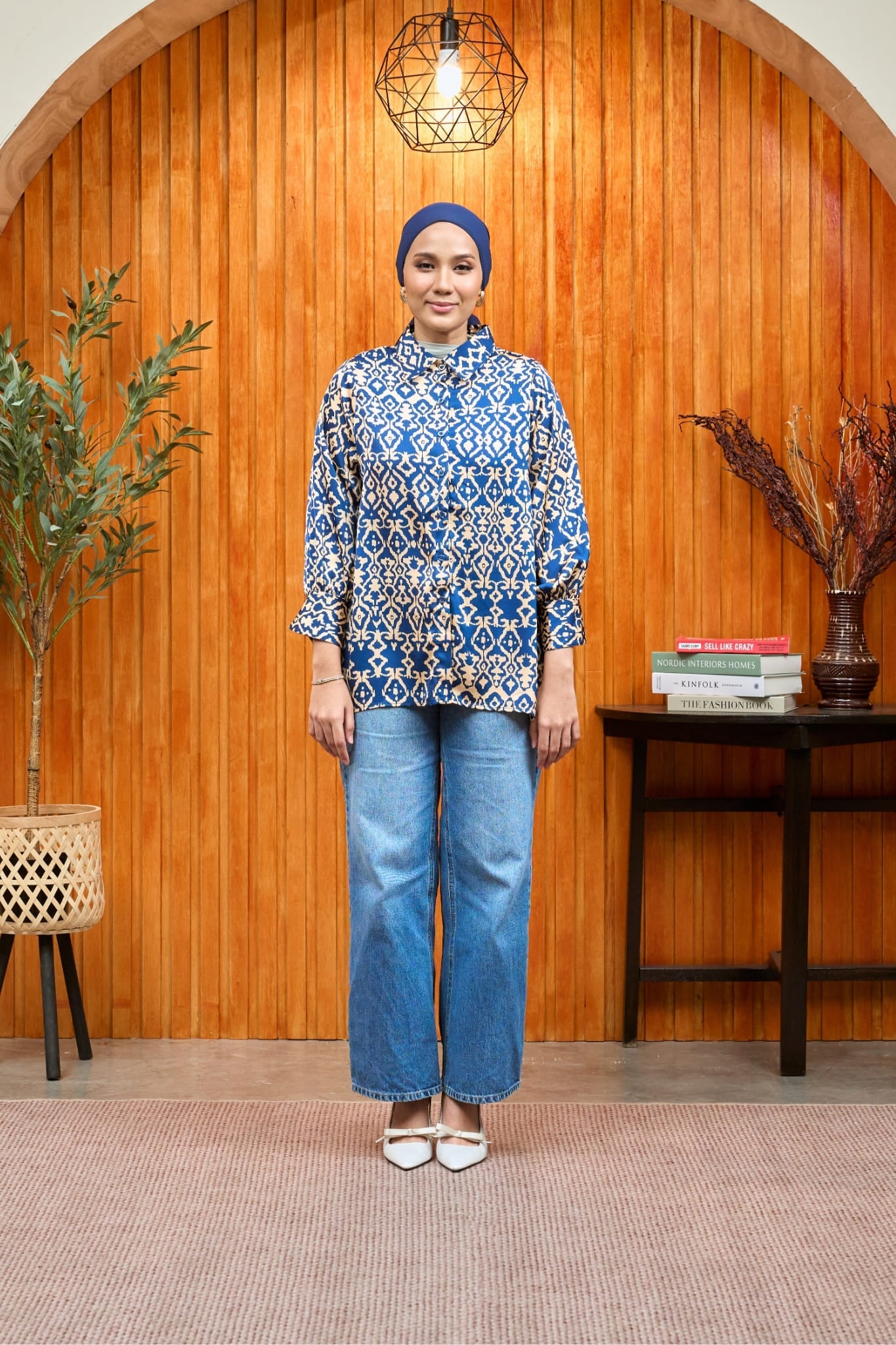 Maya Satin Garden Women's Shirt