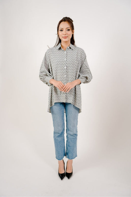 Maya Shirt in Black and White