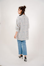 Maya Shirt in Blue Paisley