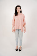 Maya Shirt in Pink and Yellow Plaid