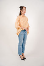 Maya Shirt in Yellow Plaid