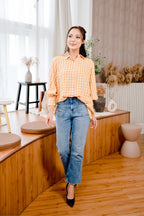 Maya Shirt in Yellow Plaid