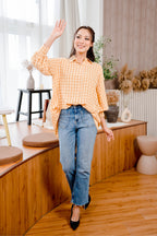 Maya Shirt in Yellow Plaid