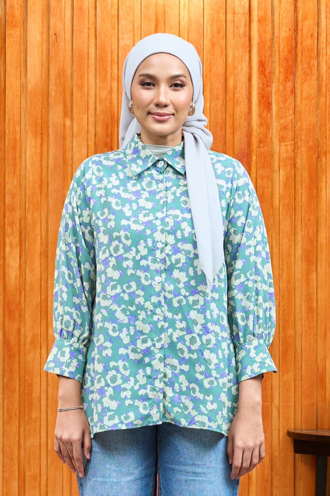 Maya Bold Blooms Women's Shirt