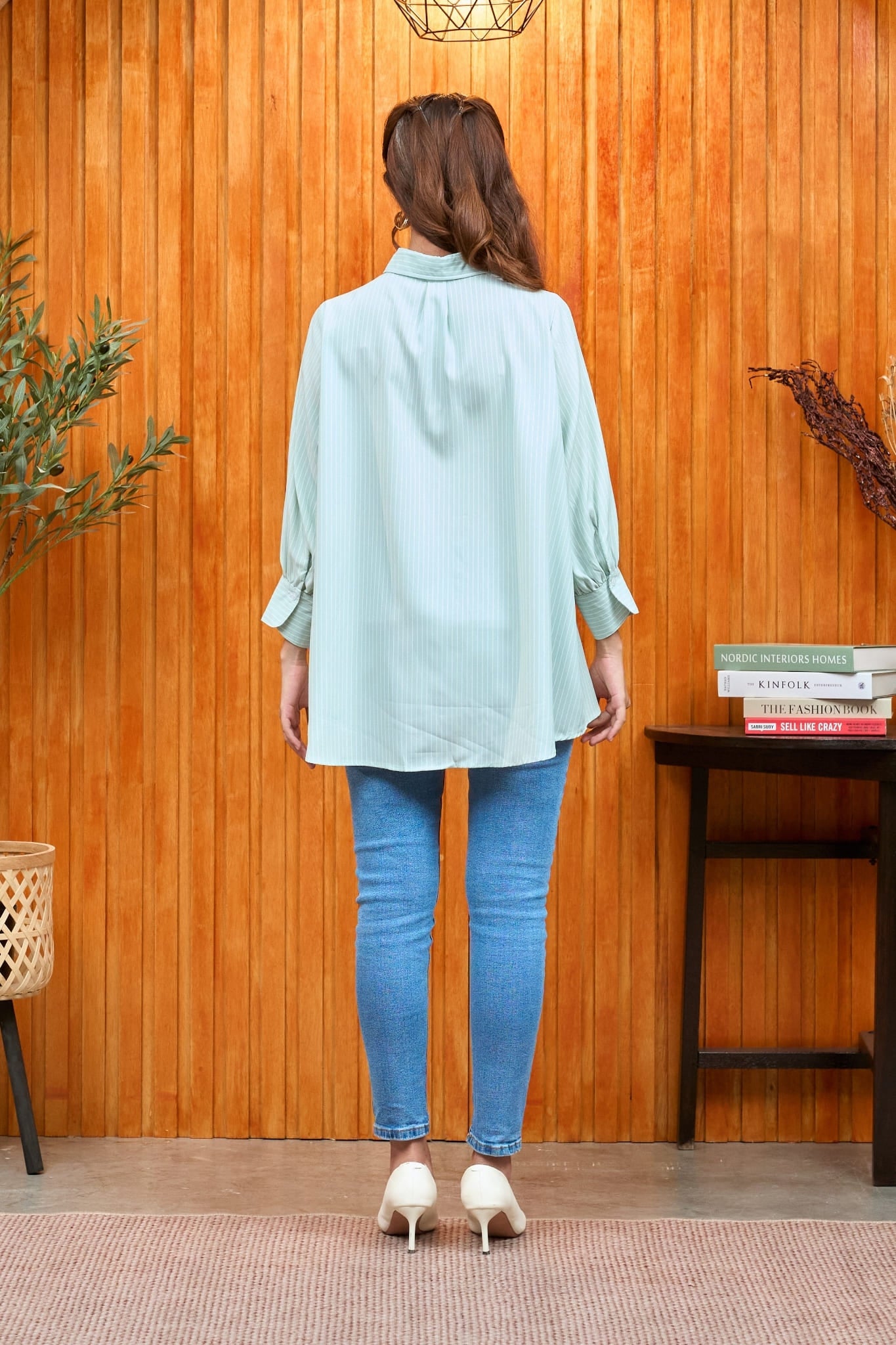 Maya Morning Rows Pinstripe Women's Shirt