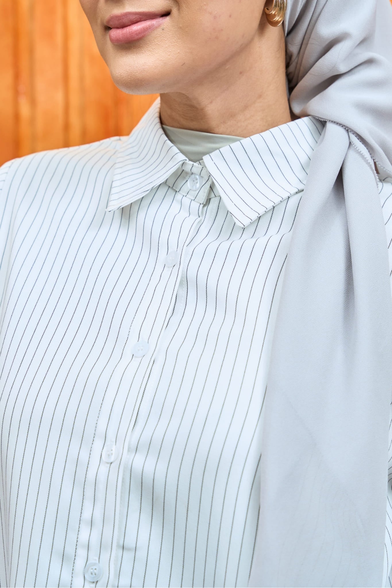 Maya Morning Rows Pinstripe Women's Shirt