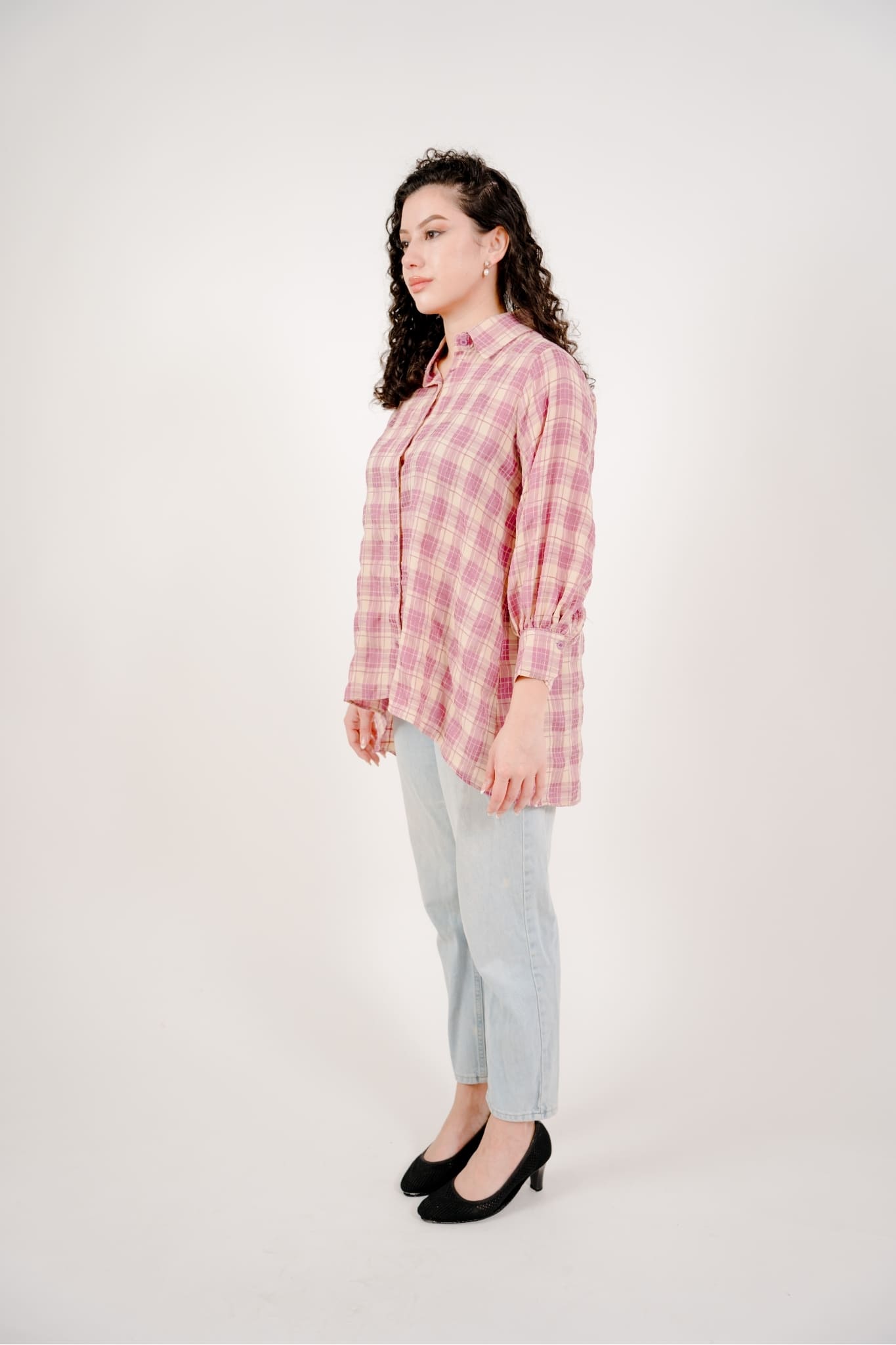 Maya Shirt in Berry Plaid