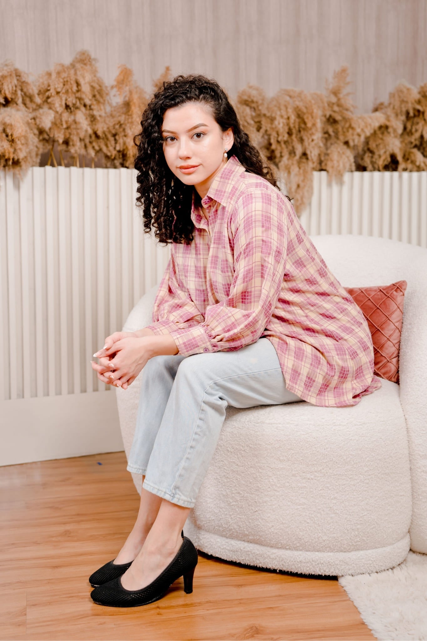 Maya Shirt in Berry Plaid