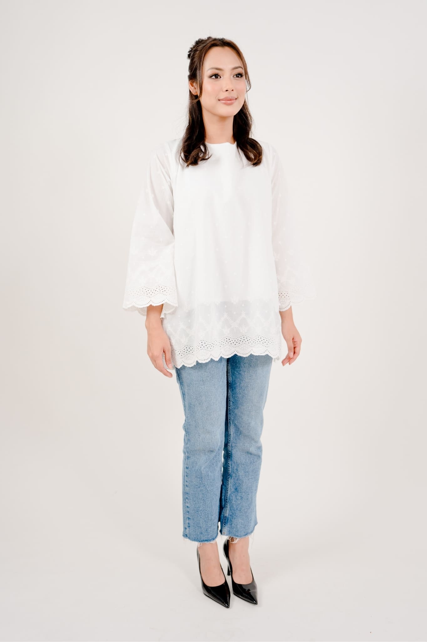 Nora Embroidery Cotton Blouse