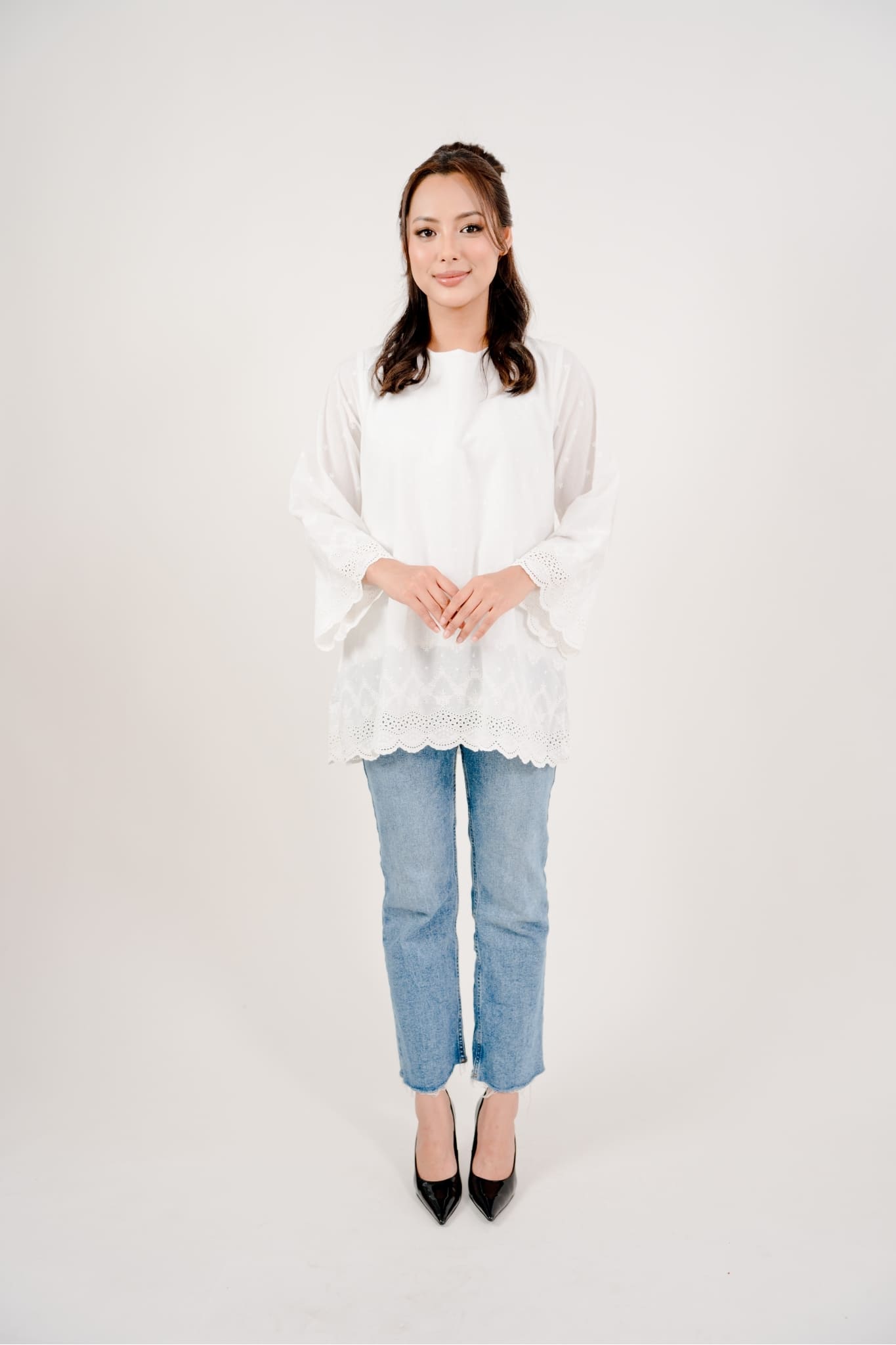 Nora Embroidery Cotton Blouse