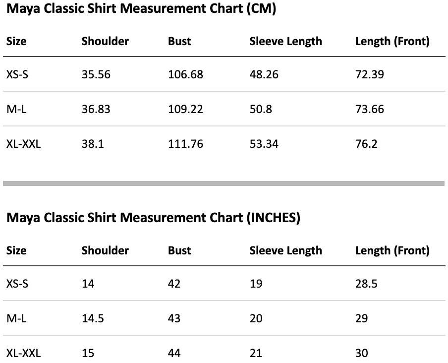 Size guide