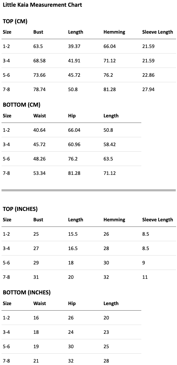 Size guide